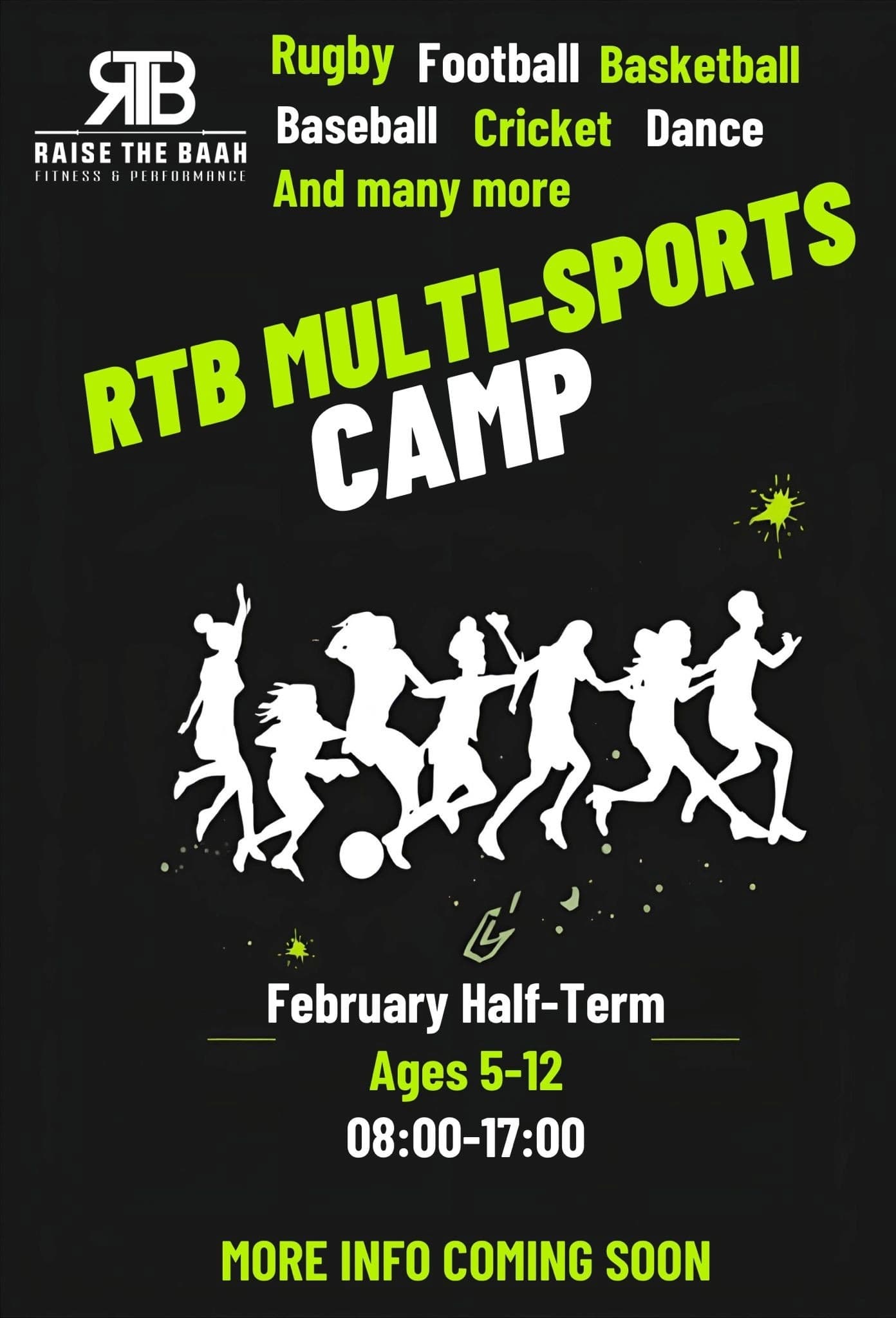 RTB February half term 2026 event poster