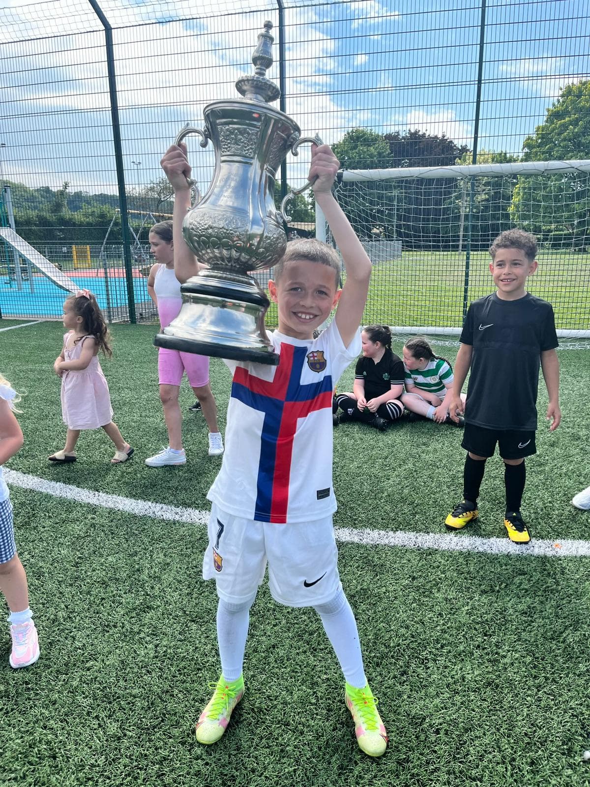 Children celebrating at a Raise The Baah birthday party.